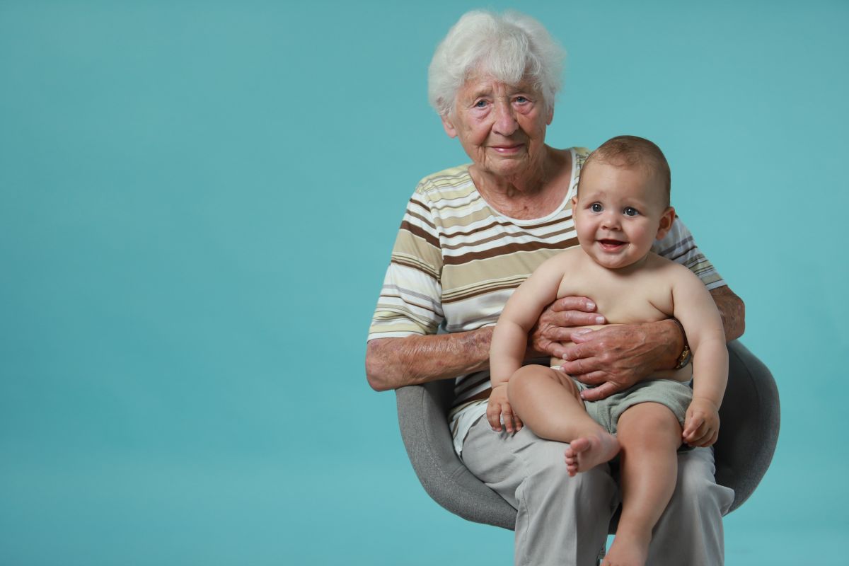 Oma und Enkel Foto